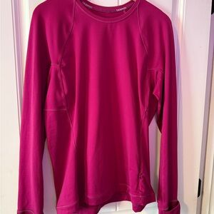 Lululemon Athletica pink Long Sleeve Top size 14 GUC